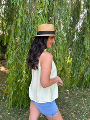 Lemon Halter Neck Top Bethany