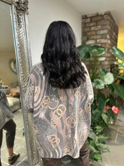 Mocha Soft Animal Chain Knit Ava