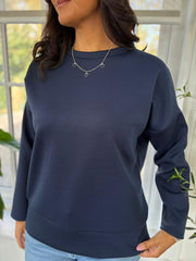 Navy Essential Sweatshirt Angela