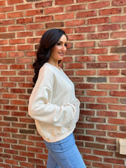 Stone Premium Crochet Pocket Sweatshirt Blake