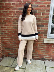 Stone Striped Trim Knit Ophelia