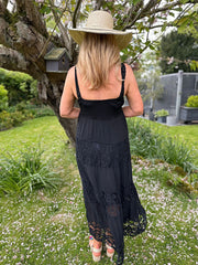 Crochet panel dress outlet