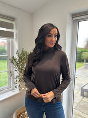 Chocolate Super Soft Roll Neck
