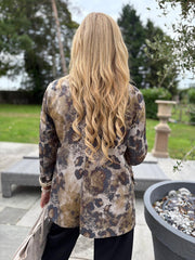 Olive Soft Animal Print Blazer Heidi