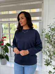 Navy Essential Sweatshirt Angela