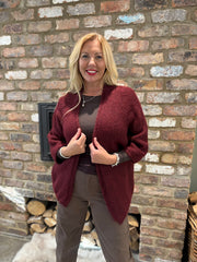 Wine Edge Top Edge Cardi Lynn