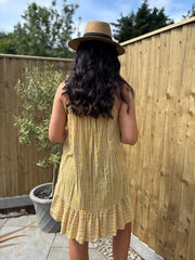 Mustard Striped Dress Trinity