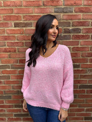 Pink Cosy Knit Beverley