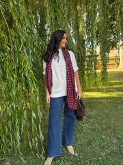 Stone Textured Flower Knit Claire