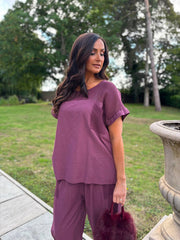 Grape Mesh Detail Top Parker
