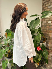 Winter White Diamante Flower Shirt Kristie