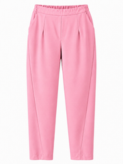 Pink Barrel Leg Trousers