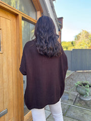 Chocolate Flower Knit Alissa