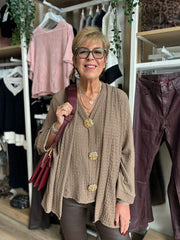 Dark Mocha Textured Corrina Jacket