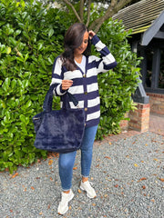 Navy Stripe Cardigan Chloe