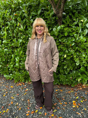 Mocha Quilted Jacket Eden
