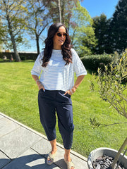 Light Blue Stripe Top Katie