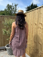 Chocolate Striped Dress Trinity