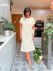 Stone Textured Tie Dress Corrina