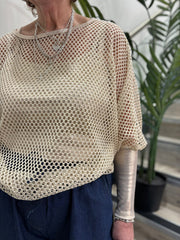 Gold Two Piece Net Top Ember