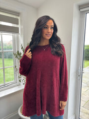 Wine Super Soft Knit Luna