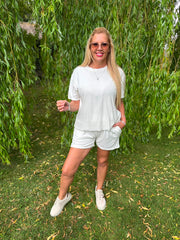 White Soft Towelling Set Adriana