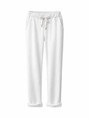 White Basic Reema Joggers 2