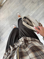 Chocolate Check Zip Jacket Remi