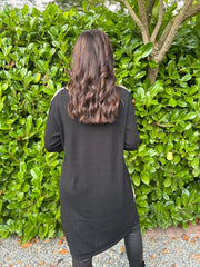 Black Abstract Pattern Dress Clara