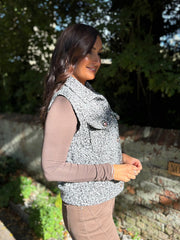 Grey Marl Boucle Gilet Elliott