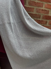Silver Shimmer Knit Scarf