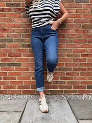 Denim Diamante Straight Leg Jeans