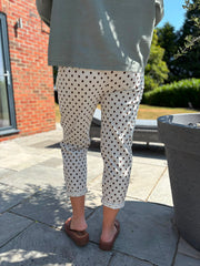 Buttercream Polka Dot Trousers Marcia