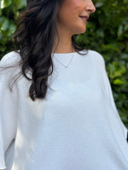 Winter White Reverse Seam Round Neck Diana