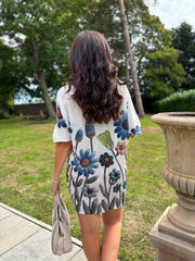 White Wildflower Knit Dress Delilah