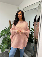 Rose Ribbed Longline Knit Velma