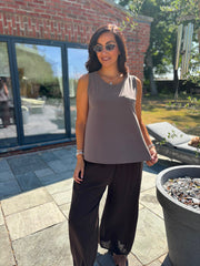 Mocha Vest Top Janey