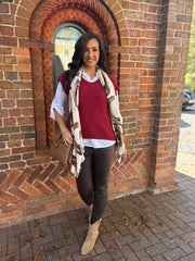 Wine Shirt and Tank Two Piece Gio