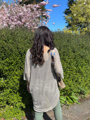 Stone Shimmer Loose Weave Top Jasmine