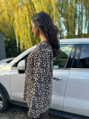 Chocolate Leopard Knit Tamsin