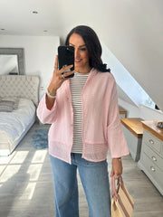 Pink Bubble Cotton Hooded Jacket Hayley
