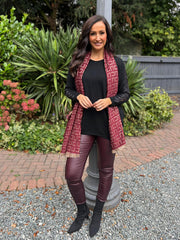 Black Diamante Sleeve Knit Amelia