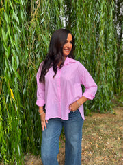 Pink Pinstripe Shirt Becca