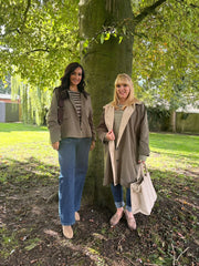 Khaki Longline Trench Coat