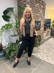 Black Frill Pocket Trousers Sasha