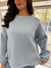 Blue Premium Good Vibes Sweatshirt Alya