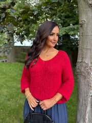 Wine Popcorn Knit Martha
