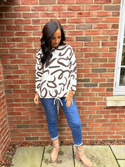 Chocolate Swirl Sweatshirt Rebecca