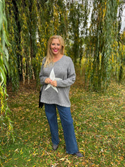 Grey Star Knit Evelyn