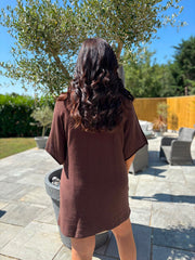 Chocolate Knit Dress Bronwen